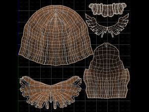 Base Hair for girl V60 3D Model