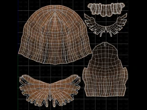 Base Hair for girl V60 3D Model