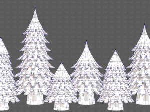 Trees Cartoon V53 3D 模型