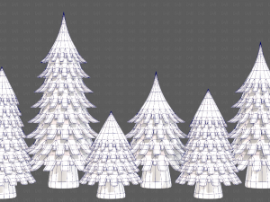 Trees Cartoon V53 3D 模型