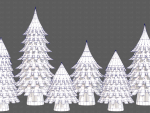 Trees Cartoon V53 3D 模型