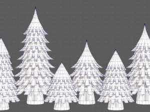 Trees Cartoon V53 3D Model