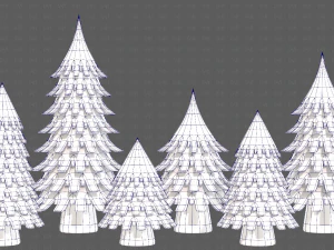 Trees Cartoon V53 3D Model