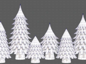 Trees Cartoon V53 3D Model