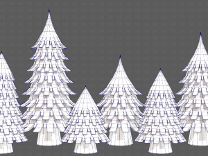Trees Cartoon V53 3D 模型