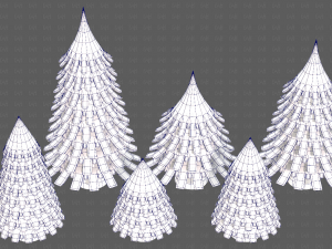 Trees Cartoon V53 3D 模型