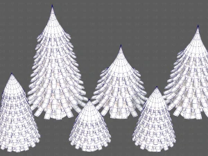 Trees Cartoon V53 3D Model