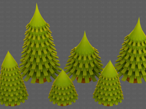 Trees Cartoon V53 3D 模型