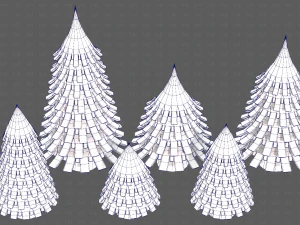 Trees Cartoon V53 3D Model