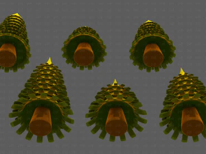 Trees Cartoon V53 3D Model