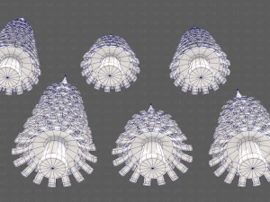 Trees Cartoon V53 3D Model