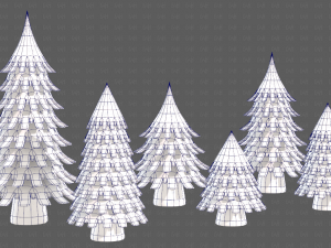 Trees Cartoon V53 3D 模型