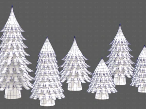 Trees Cartoon V53 3D Model