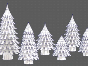 Trees Cartoon V53 3D Model
