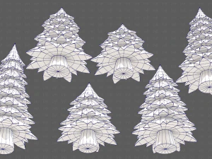 Trees Cartoon V54 3D Model