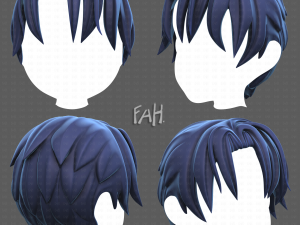 Base Hair for Boy V61 3D मॉडल