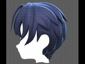 Base Hair for Boy V61 3D Model