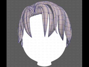 Base Hair for Boy V61 Modèle 3D