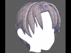 Base Hair for Boy V61 3D Model