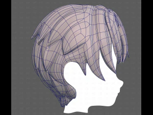 Base Hair for Boy V61 3D Model