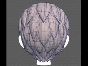 Base Hair for Boy V61 3D Model