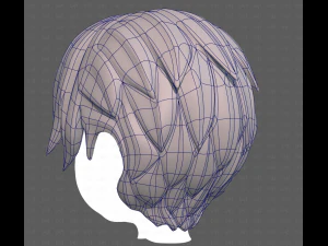 Base Hair for Boy V61 3D Model