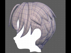 Base Hair for Boy V61 3D Model