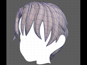 Base Hair for Boy V61 Modèle 3D