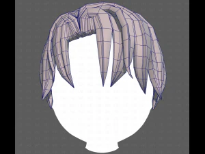 Base Hair for Boy V61 3D Model