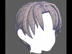 Base Hair for Boy V61 3D Model