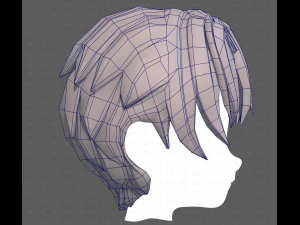 Base Hair for Boy V61 3D Model