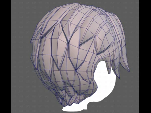 Base Hair for Boy V61 3D Model