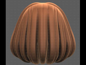 Base Hair for girl V61 3D Model