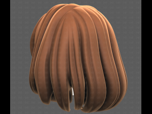 Base Hair for girl V61 3D 模型