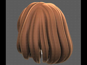 Base Hair for girl V61 3D Model