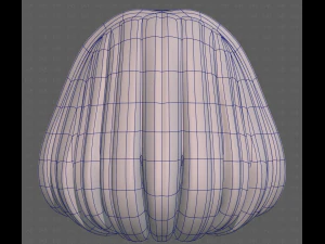 Base Hair for girl V61 3D Model