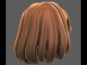 Base Hair for girl V61 3D 模型