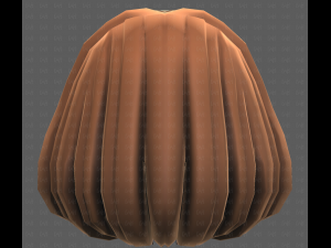 Base Hair for girl V61 3D 模型