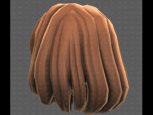 Base Hair for girl V61 3D 模型