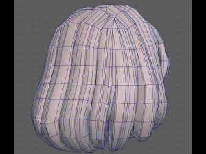 Base Hair for girl V61 3D 模型