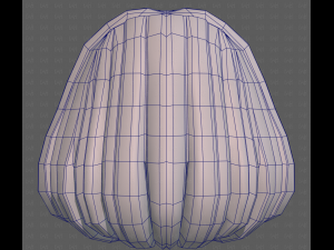 Base Hair for girl V61 3D 模型