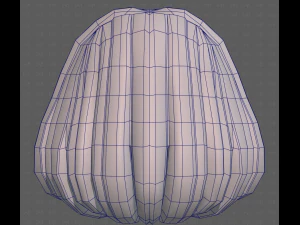 Base Hair for girl V61 3D Model