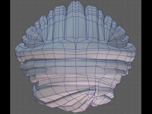 Base Hair for girl V61 3D Model