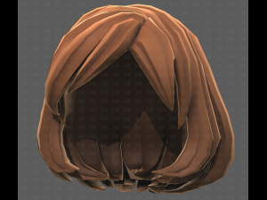 Base Hair for girl V61 3D 模型