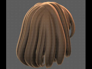 Base Hair for girl V61 3D Model