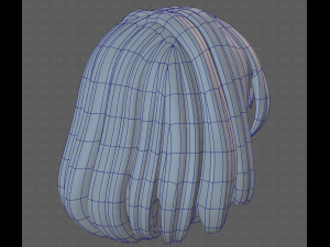 Base Hair for girl V61 3D 模型
