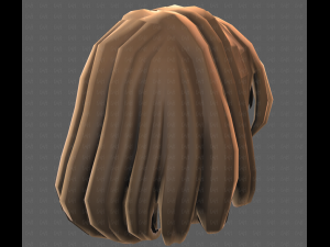 Base Hair for girl V61 3D 模型