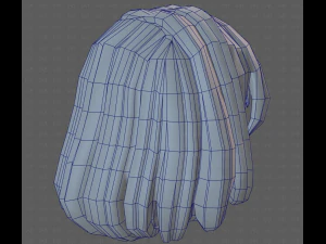 Base Hair for girl V61 3D Model