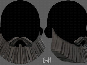 Beard V61 3D 모델