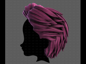 3D Hair style for boy V121 3D 模型